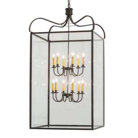 Meyda Tiffany Rennes 12 Light 43" Wide Taper Candle Pendant Timeless Bronze