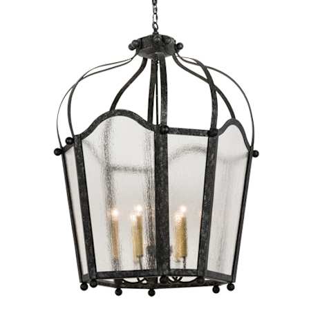 Meyda Tiffany Citadel 6 Light 32" Wide Taper Candle Pendant N/A