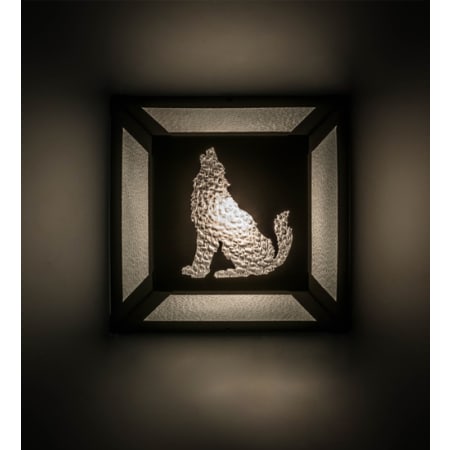 Meyda Tiffany Lone 10" Tall Wall Sconce Craftsman Brown