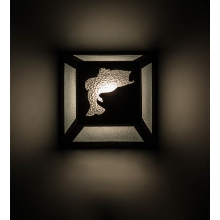 Meyda Tiffany Leaping 10" Tall Wall Sconce Craftsman Brown