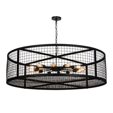 Meyda Tiffany Paloma Golpe 12 Light 60" Wide Cage Pendant N/A