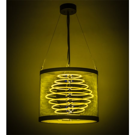 Meyda Tiffany Liquid Sunshine 6 Light 12" Wide Pendant Wrought Iron