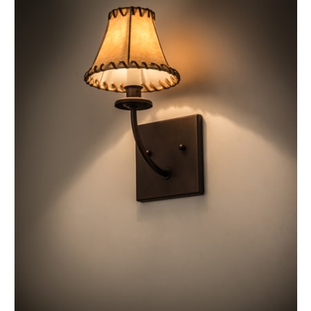 Meyda Tiffany Laredo 13" Tall Wall Sconce Mahogany Bronze