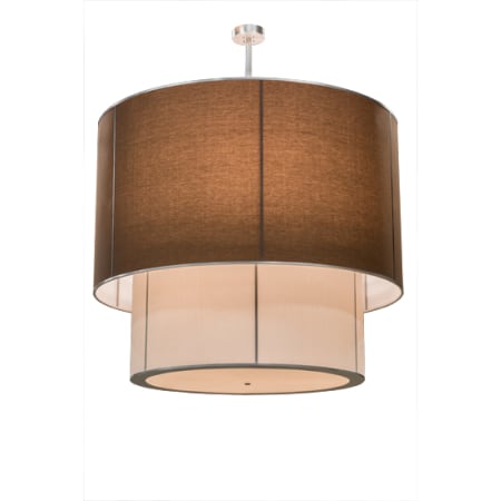 Meyda Tiffany Cilindro 9 Light 72" Wide Pendant Nickel / Mahogany Bronze