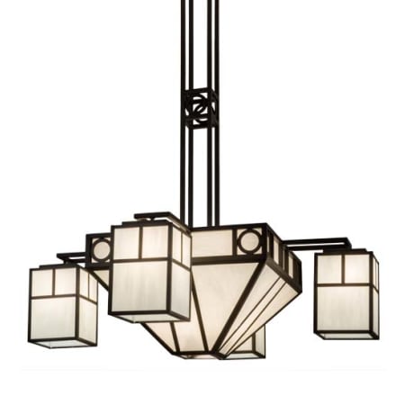 Meyda Tiffany Mission Chic 12 Light 60" Wide Chandelier Oil Rubbed Bronze