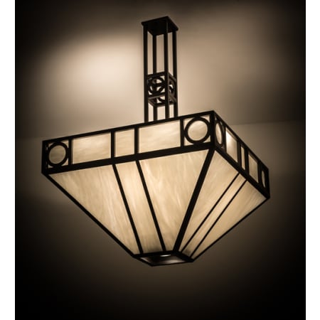 Meyda Tiffany Mission Chic 4 Light 51" Wide Pendant Oil Rubbed Bronze