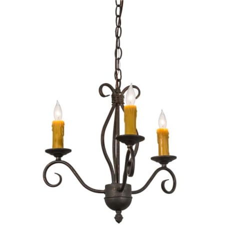 Meyda Tiffany Sienna 3 Light 18" Wide Taper Candle Multi Light Pendant N/A