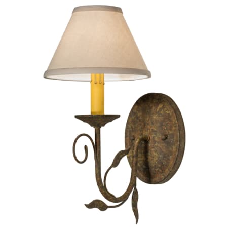 Meyda Tiffany Bordeaux 15" Tall Wall Sconce Organic Rust