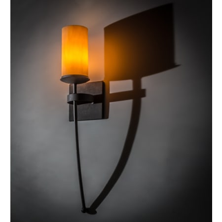 Meyda Tiffany Bechar 28" Tall Wall Sconce Copper Rust
