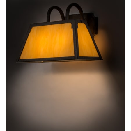 Meyda Tiffany Dalton 2 Light 11" Tall Wall Sconce Copper Rust
