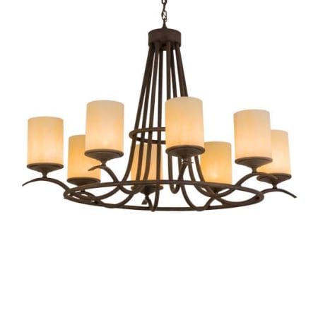 Meyda Tiffany Long Octavia 8 Light 36" Wide Pillar Candle Ring Chandelier N/A