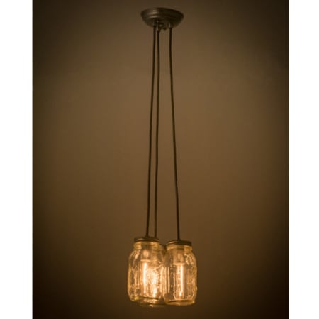 Meyda Tiffany Mason Jar 3 Light 9" Wide Multi Light Pendant Custom