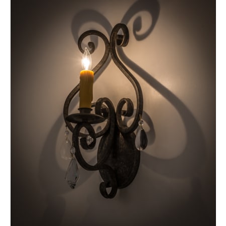 Meyda Tiffany Gia 18" Tall Wall Sconce Golden Bronze