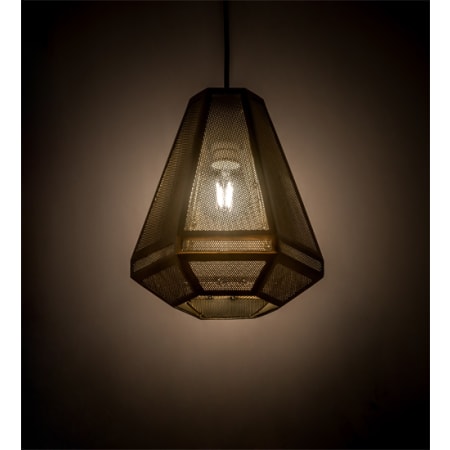 Meyda Tiffany Nidos Struttura 9" Wide Mini Pendant Antique Copper