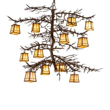 Meyda Tiffany Pine Branch Valley View 12 Light 48" Wide Chandelier Cafe-Noir