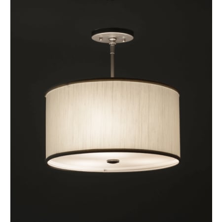 Meyda Tiffany Cilindro 3 Light 15" Wide Pendant Nickel