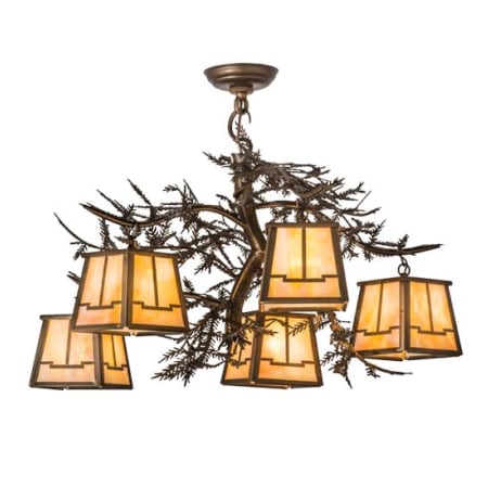 Meyda Tiffany Pine Branch 5 Light 29" Wide Chandelier Antique Copper