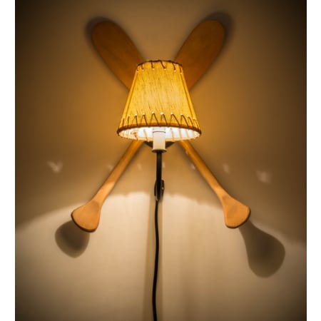 Meyda Tiffany Paddle 18" Tall Wall Sconce Textured Black