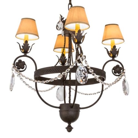 Meyda Tiffany Antonia 4 Light 26" Wide Ring Chandelier Crystal