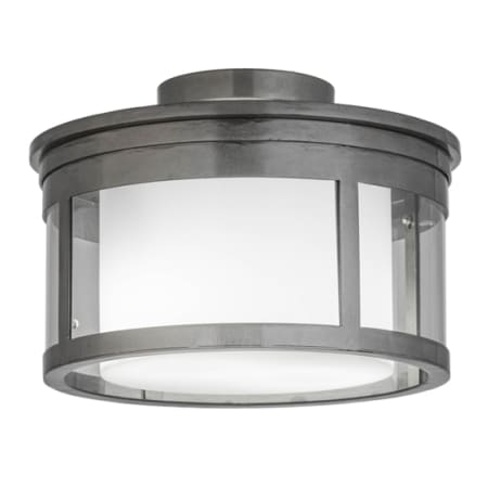 Meyda Tiffany Cilindro Campbell 2 Light 15" Wide Semi-Flush Drum Ceiling Fixture Steel