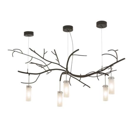 Meyda Tiffany Winter Solstice 5 Light 36" Wide Linear Chandelier Timeless Bronze
