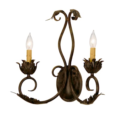 Meyda Tiffany Felicia 2 Light 17" Tall Wall Sconce French Bronze