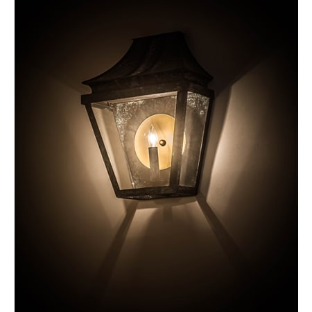 Meyda Tiffany Coach 18" Tall Wall Sconce Craftsman Verdigris