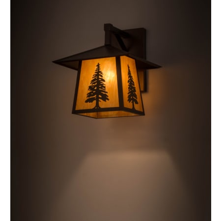 Meyda Tiffany Stillwater 15" Tall Wall Sconce Craftsman Brown