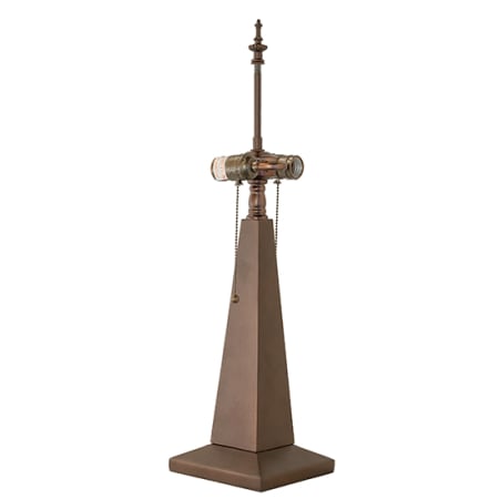 Meyda Tiffany Obelisk 24" Tall Lamp Base Mahogany Bronze