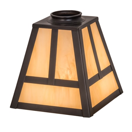 Meyda Tiffany T Mission 6.5" Tall Lamp Shade Craftsman Brown