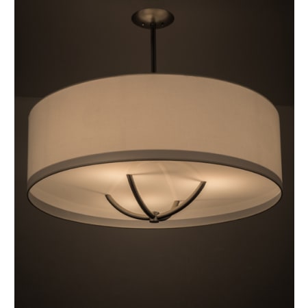 Meyda Tiffany Cilindro 3 Light 34" Wide Pendant Nickel