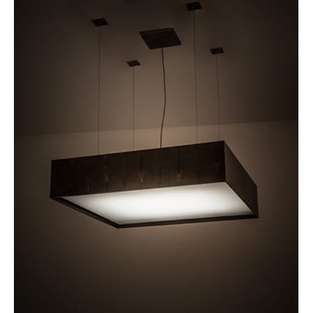 Meyda Tiffany Quadrato Clemons 4 Light 51" Wide Suspension Pendant Nickel