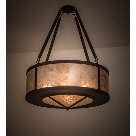 Meyda Tiffany Pomona 4 Light 28" Wide Pendant Cafe Noir