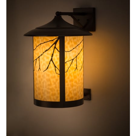 Meyda Tiffany Fulton 23" Tall Wall Sconce Craftsman Brown