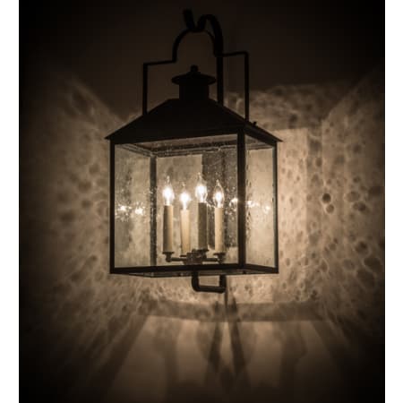 Meyda Tiffany Vaculin 4 Light 25" Tall Wall Sconce Matte Black