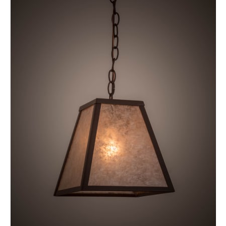 Meyda Tiffany Mission 14" Wide Pendant Cafe Noir