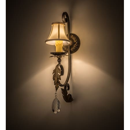 Meyda Tiffany Ingrid 24" Tall Wall Sconce Timeless Bronze / Gold