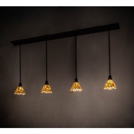 Meyda Tiffany Jadestone 4 Light 8" Wide Multi Light Pendant Copper Vein