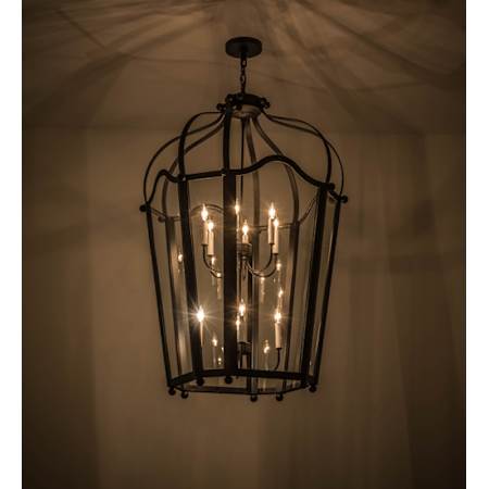 Meyda Tiffany Citadel 10 Light 33" Wide Taper Candle Pendant N/A