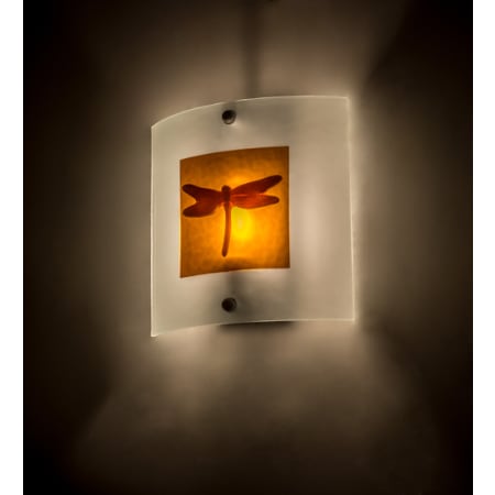 Meyda Tiffany Metro 11" Tall Wall Sconce Clear Frost / Nickel