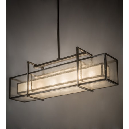 Meyda Tiffany Nelson 6 Light 54" Wide Linear Pendant Steel