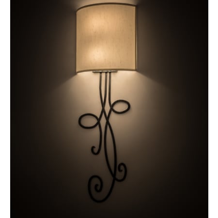 Meyda Tiffany Volta 2 Light 36" Tall Wall Sconce Antique Iron Gate