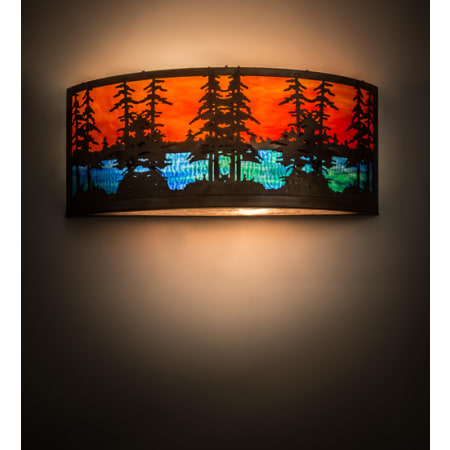 Meyda Tiffany Tall Pines 2 Light 12" Tall Wall Sconce Antique Copper