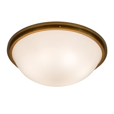 Meyda Tiffany Commerce 6 Light 37" Wide Flush Mount Bowl Ceiling Fixture Buttered Brass
