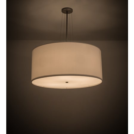 Meyda Tiffany Cilindro 6 Light 36" Wide Suspension Pendant Nickel