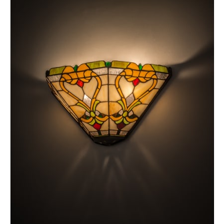 Meyda Tiffany Middleton 2 Light 9" Tall Wall Sconce Mahogany Bronze