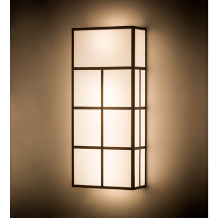 Meyda Tiffany Quadrato 6 Light 42" Tall Wall Sconce Oil Rubbed Bronze