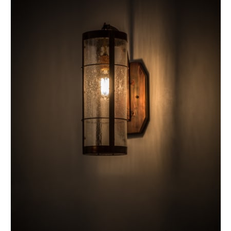 Meyda Tiffany Villa 18" Tall Wall Sconce Vintage Copper