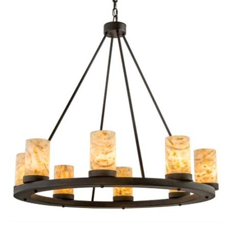 Meyda Tiffany Loxley Jadestone 8 Light 38" Wide Ring Chandelier N/A