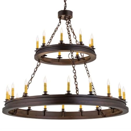 Meyda Tiffany Sullivan Ranch 27 Light 48" Wide Taper Candle Style Chandelier Mahogany Bronze